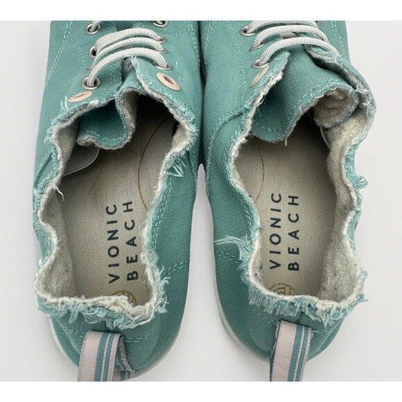 Vionic Beach Washable Canvas Casual Sneakers Pismo Size 9.5 Coastal Slip On - Picture 5 of 8